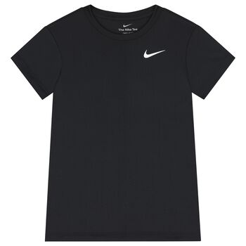 Nike Kids تيشيرت اسود بالشعار , 2 تيشيرت اسود بالشعار
