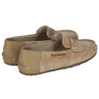 Boys Beige Suede Moccasins, 1, hi-res