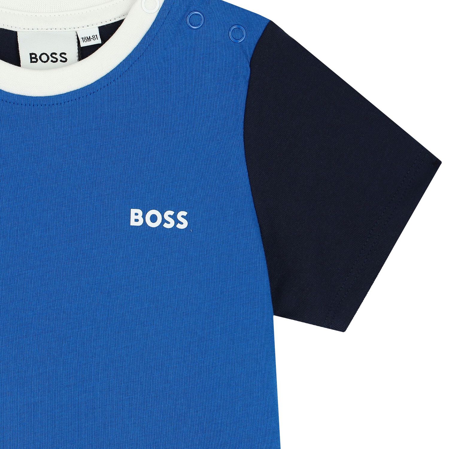 Younger Boys Blue Logo T-Shirt, 1, hi-res