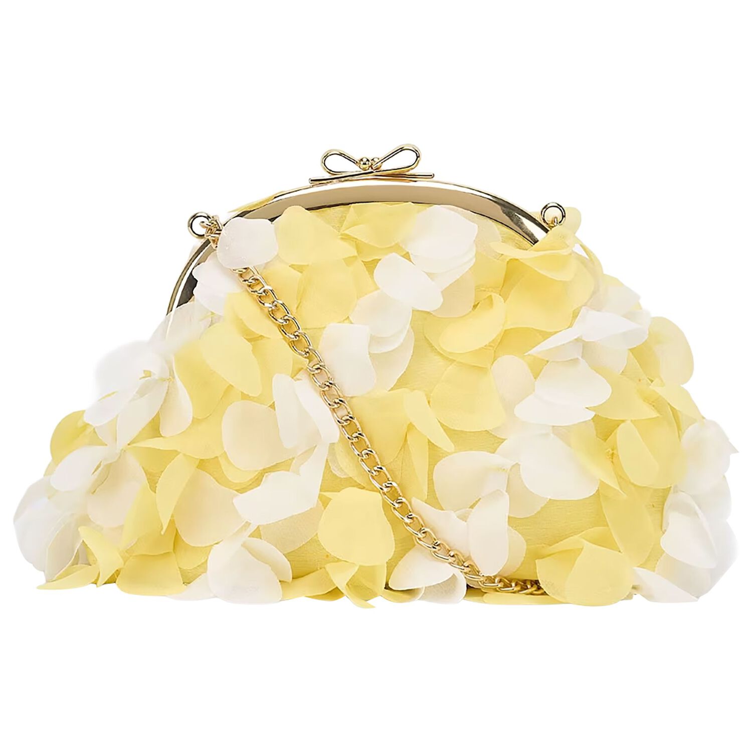 Girls Yellow & White Floral Bag, 2, hi-res