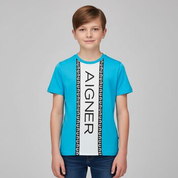 Boys Blue Logo T-Shirt