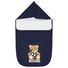Navy Blue Teddy Bear Logo Baby Nest, 1, hi-res