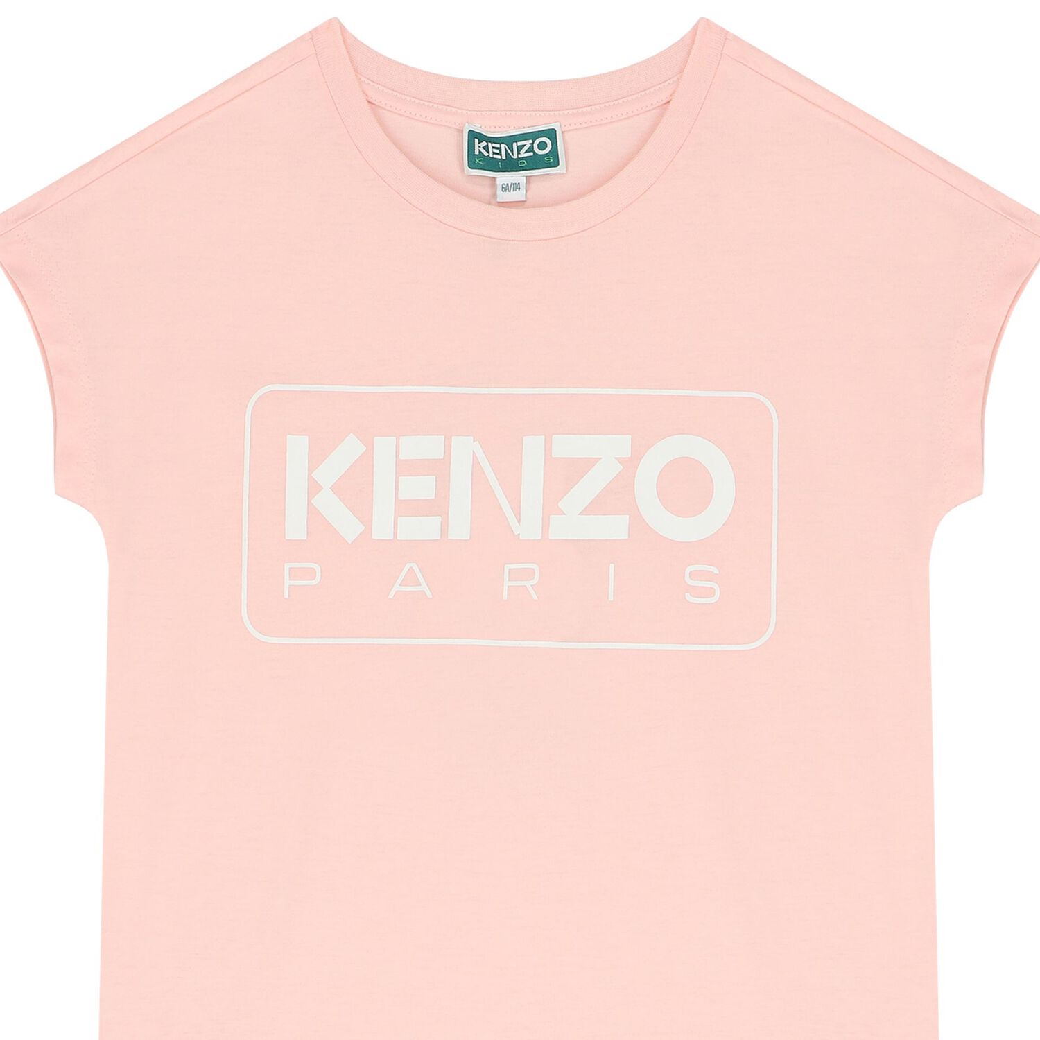 فستان بنات بالشعار باللون الوردي, 1, hi-res image number null