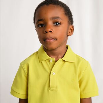 Boys Yellow Logo Polo Shirt