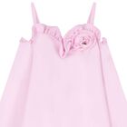 فستان بنات بطبعة الزهور باللون الوردي, 1, hi-res