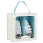 Baby Girls White Logo Trainers, 1, hi-res