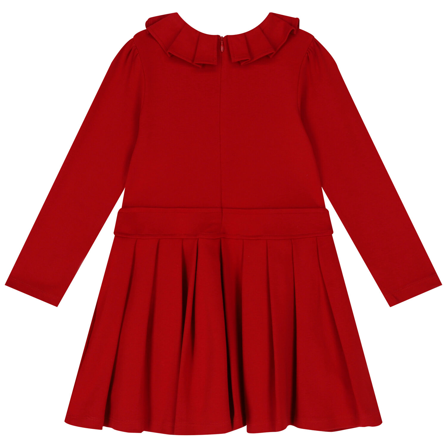 Girls Red Pleated Dress, 1, hi-res image number null