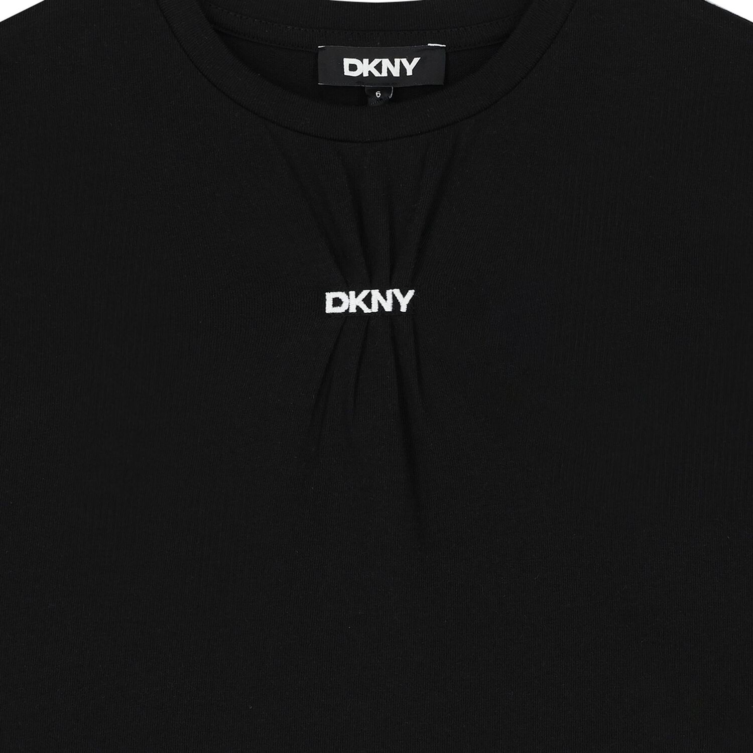 Girls Black Logo T-Shirt, 1, hi-res