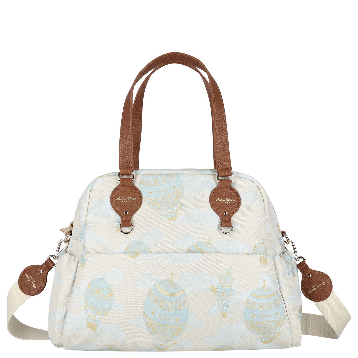 شنطة مواليد جاكار بشعار مناطيد هوائية باللون الازرق للاطفال, 1, hi-res image number null