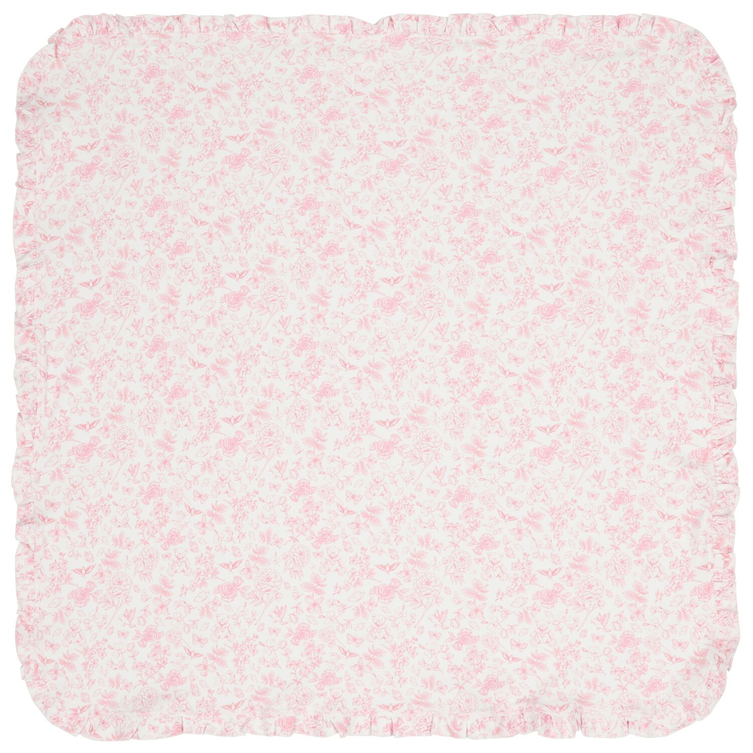 بطانية توال دي جوي باللونين الأبيض والوردي للبنات, 1, hi-res image number null