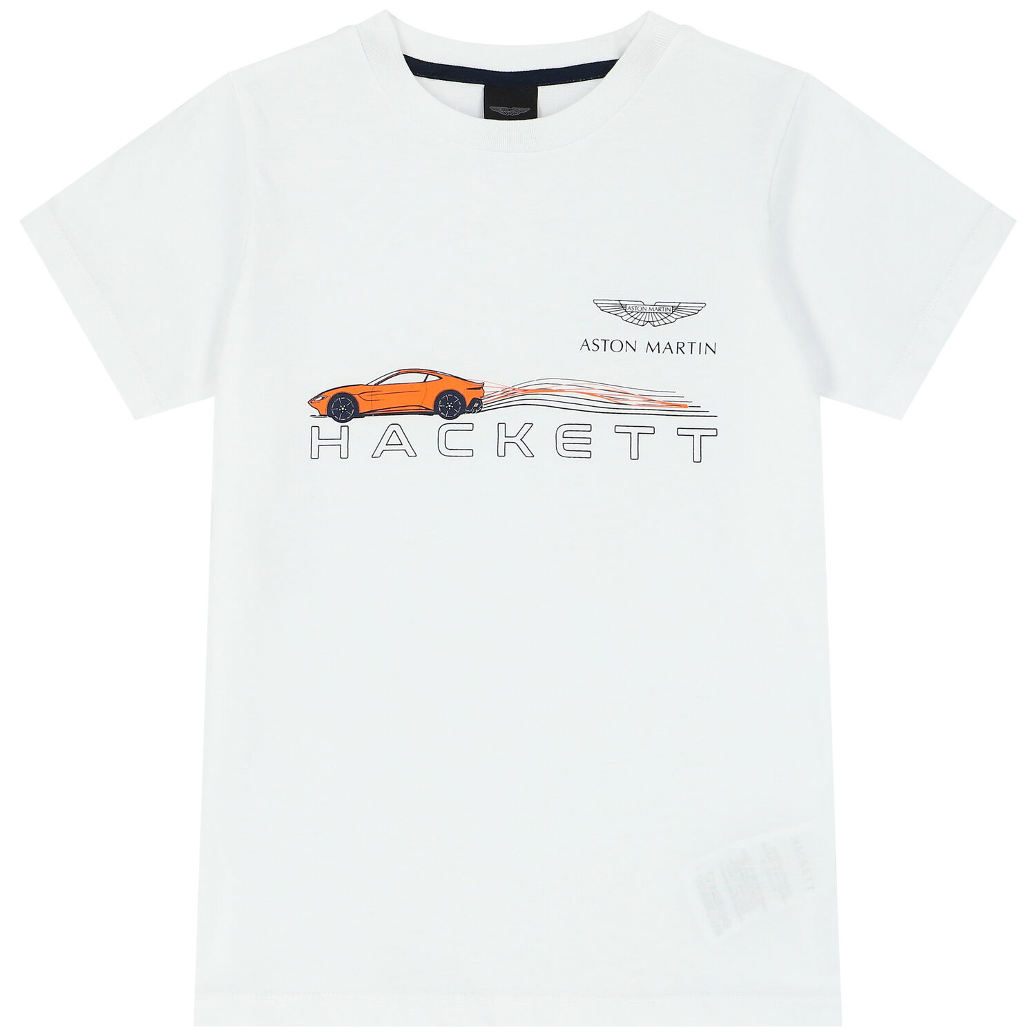 تيشيرت أولاد بالشعار باللون الابيض, 2, hi-res