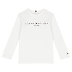 White Logo Long Sleeve Top, 1, hi-res