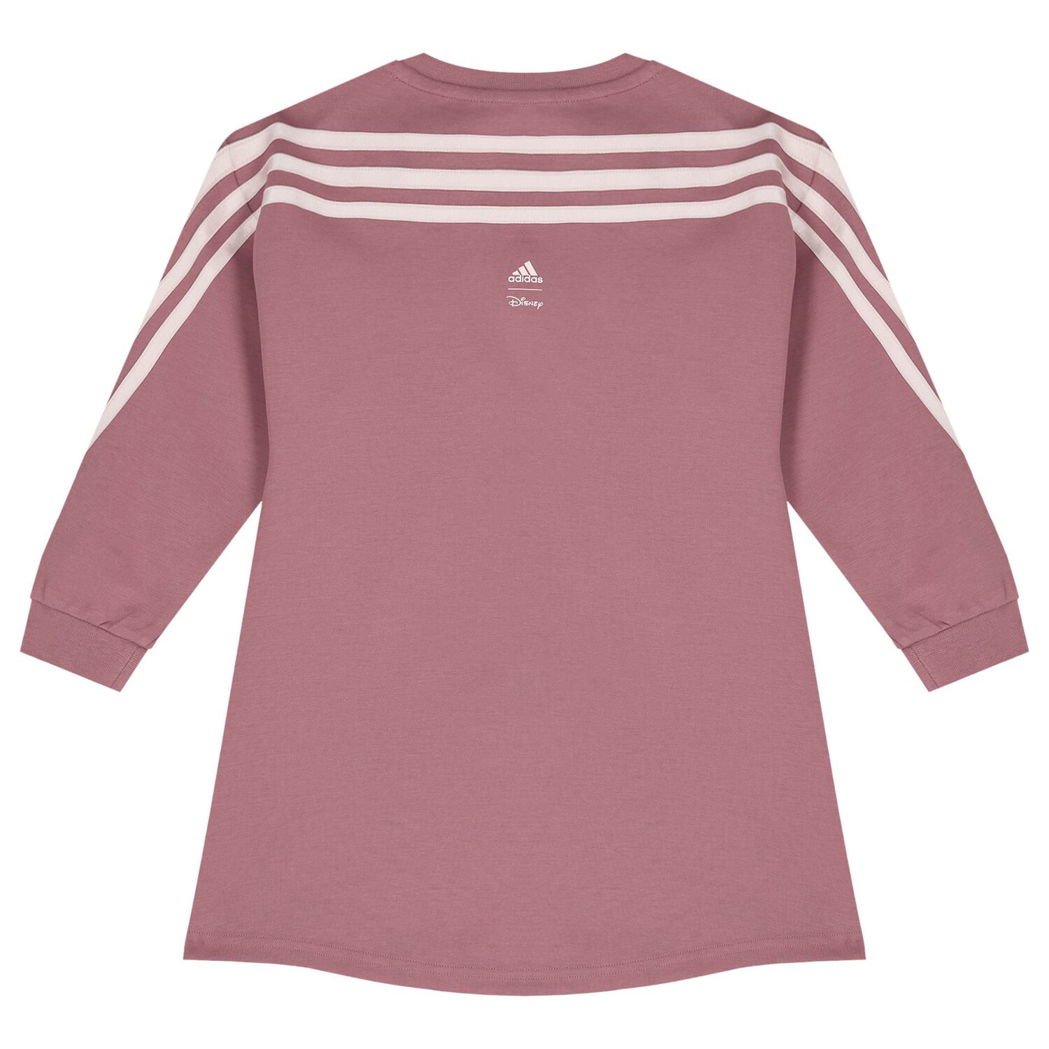 فستان بنات سويتشيرت بالشعار باللون الوردي, 1, hi-res