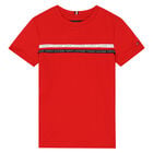 Boys Red Logo T-Shirt, 3, hi-res