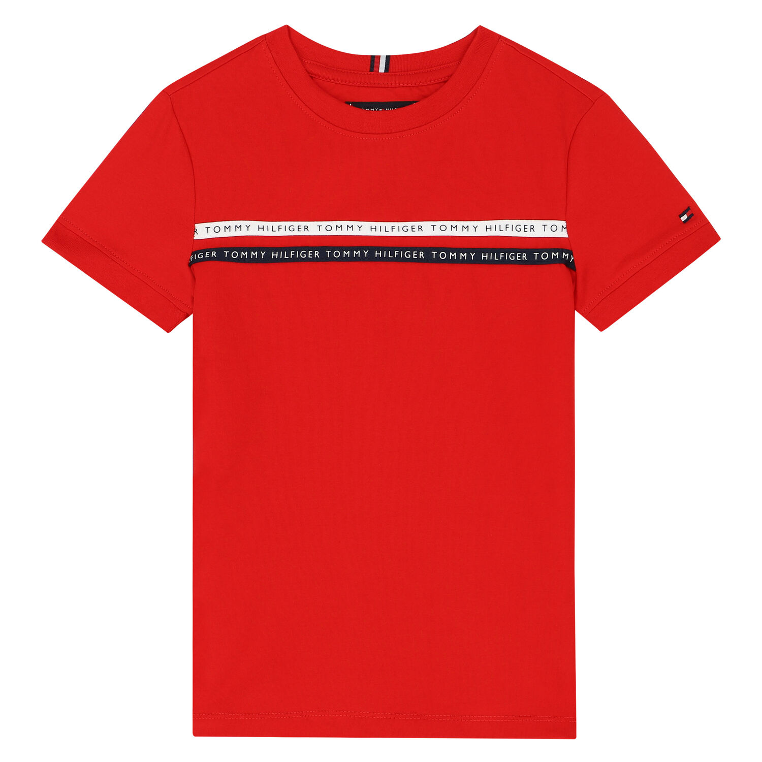 Boys Red Logo T-Shirt, 3, hi-res