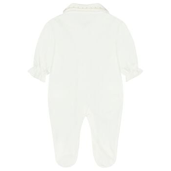 Baby Girls White Tulle Babygrow