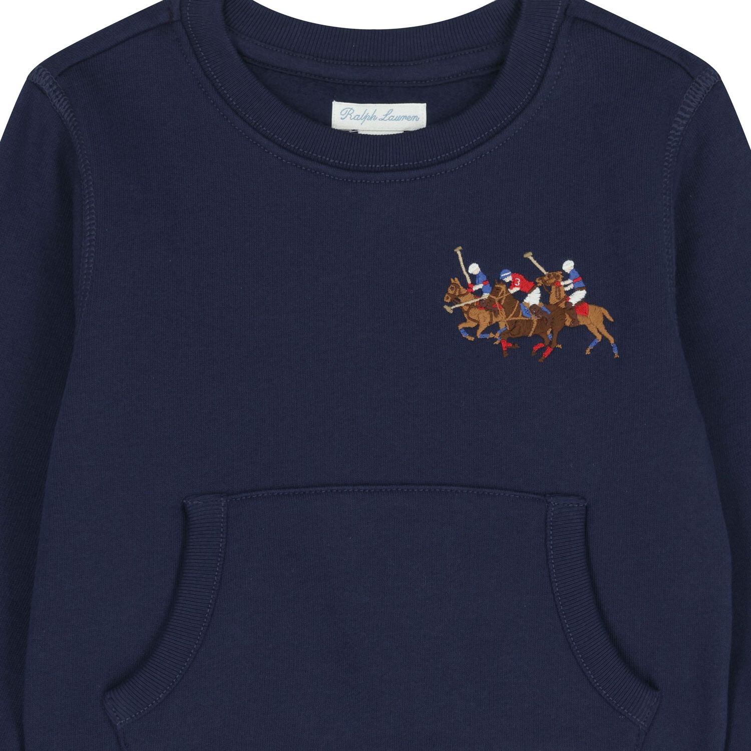 Baby Boys Navy Blue Logo Tracksuit, 1, hi-res