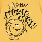 Younger Boys Yellow Music Man T-Shirt, 1, hi-res