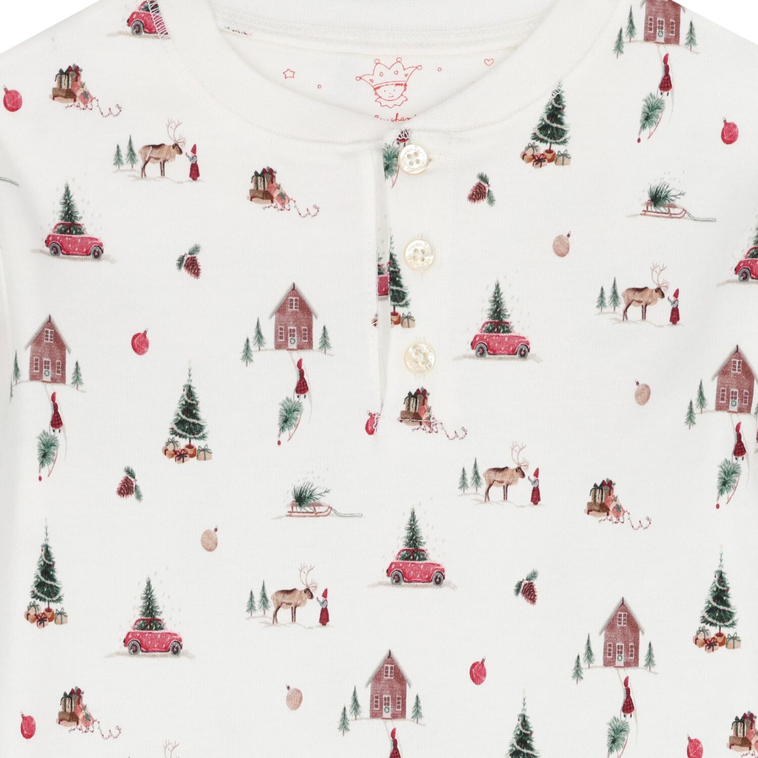 Ivory Christmas Tree Pyjamas , 1, hi-res image number null