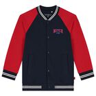 Boys Navy Blue & Red Tracksuit, 1, hi-res
