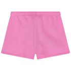 Girls Pink Logo Shorts, 1, hi-res