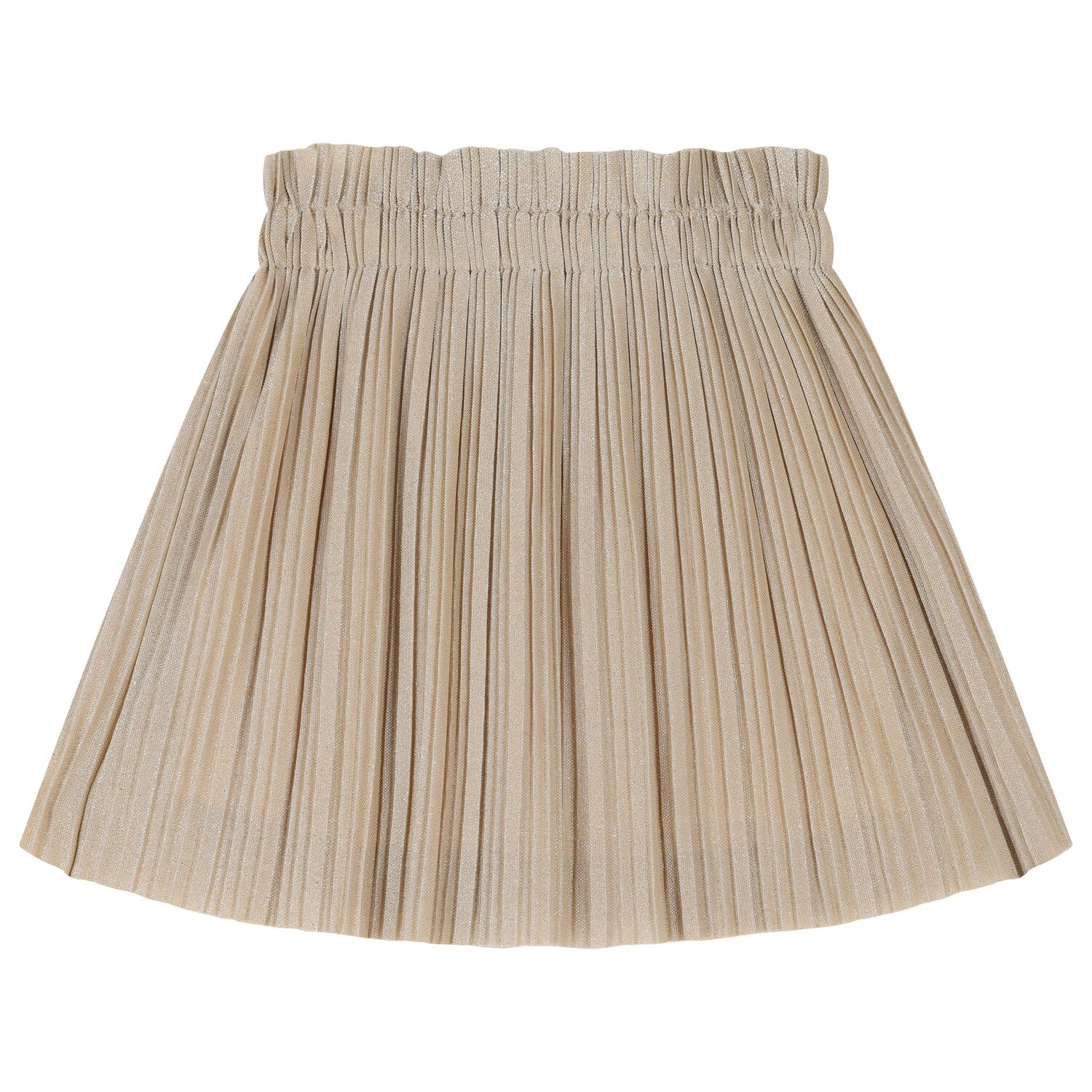Girls Gold Pleated Skirt Set, 1, hi-res image number null