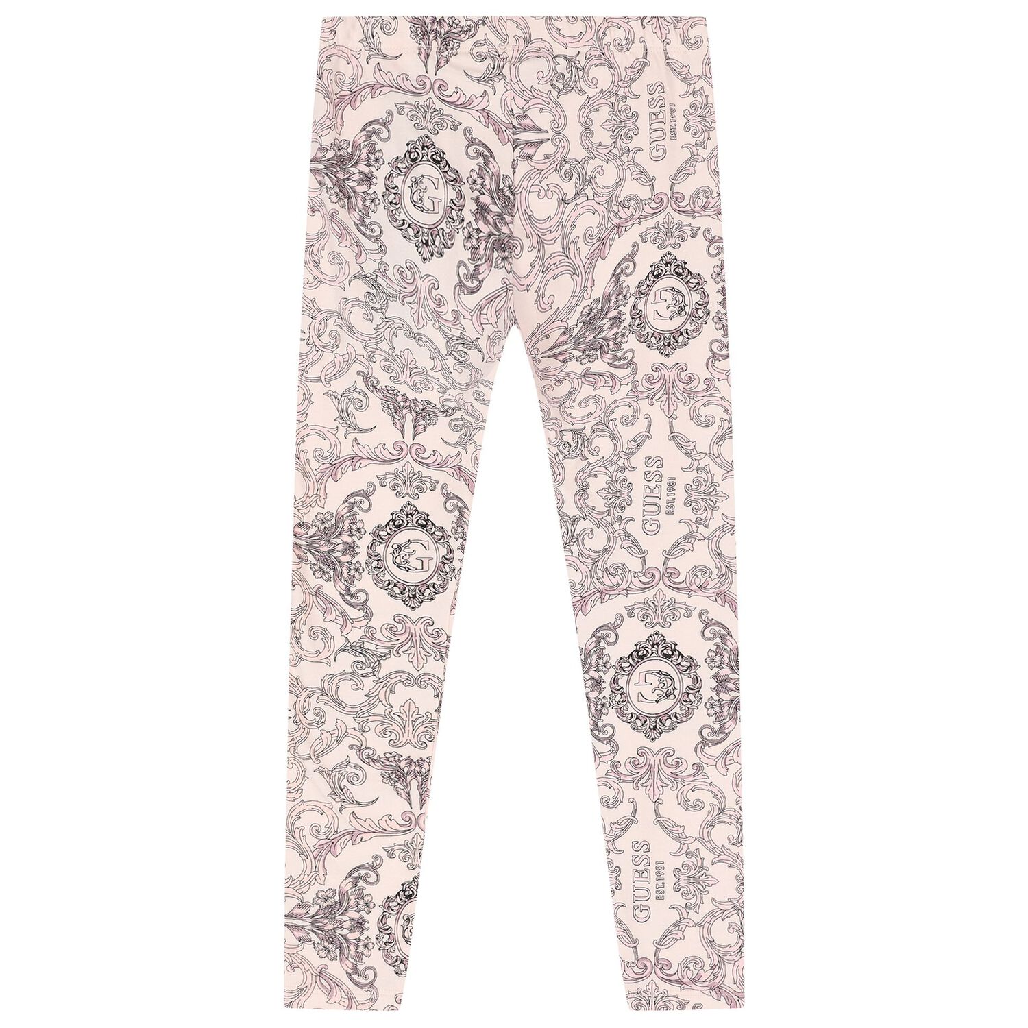 Girls Pink Logo Leggings, 2, hi-res image number null