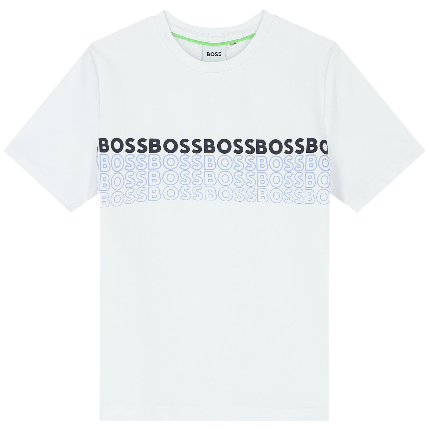 Boys White Logo T-Shirt, 1, hi-res