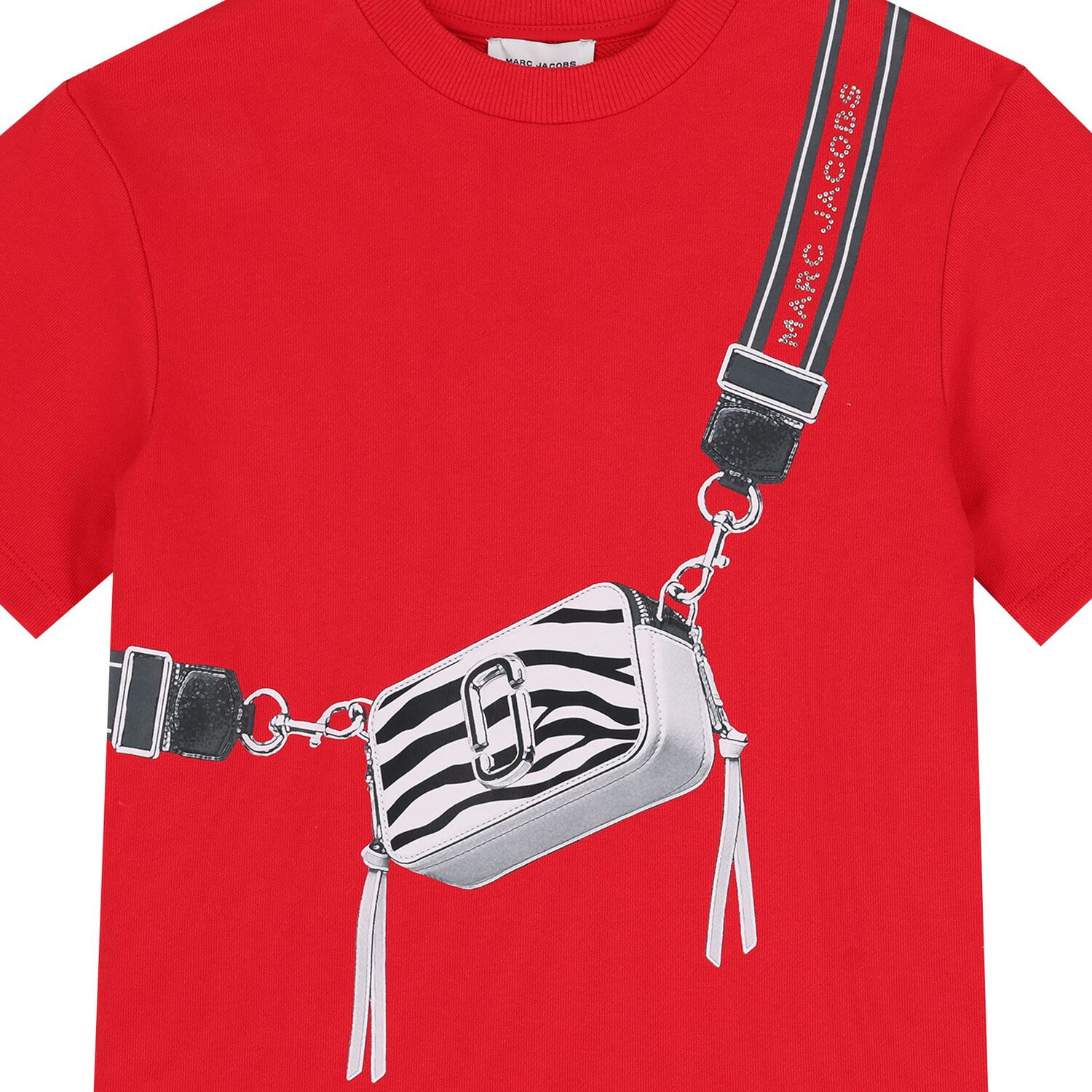 Girls Red Logo Bag Dress, 1, hi-res