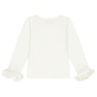 Girls Ivory & Pink Carousel Skirt Set, 1, hi-res