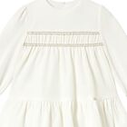 Younger Girls White Dress Set, 4, hi-res
