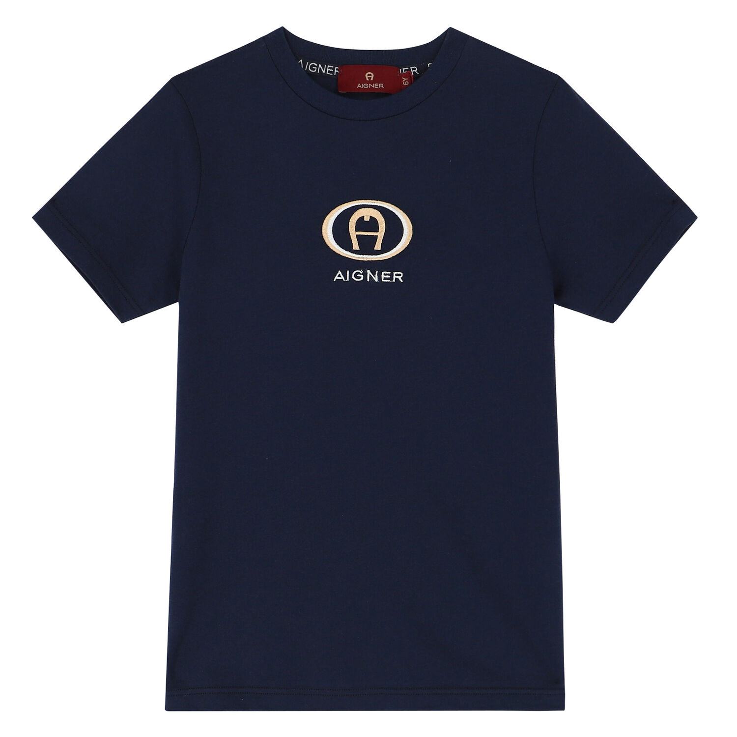Boys Navy Blue Logo T-Shirt, 2, hi-res
