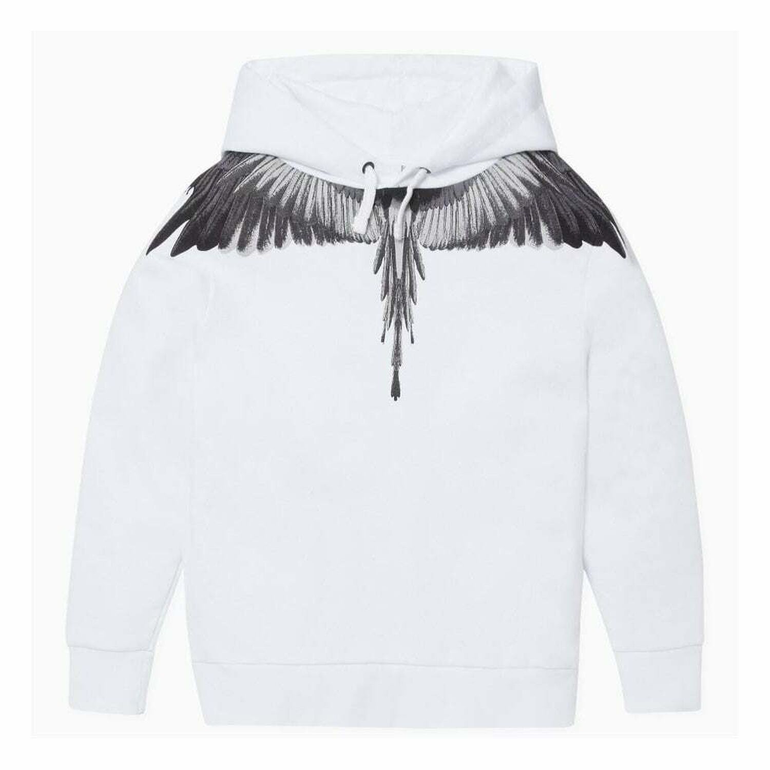 Boys White Wings Print Hooded Top, 1, hi-res