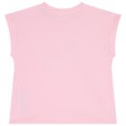 Girls Pink Logo T-Shirt, 2, hi-res