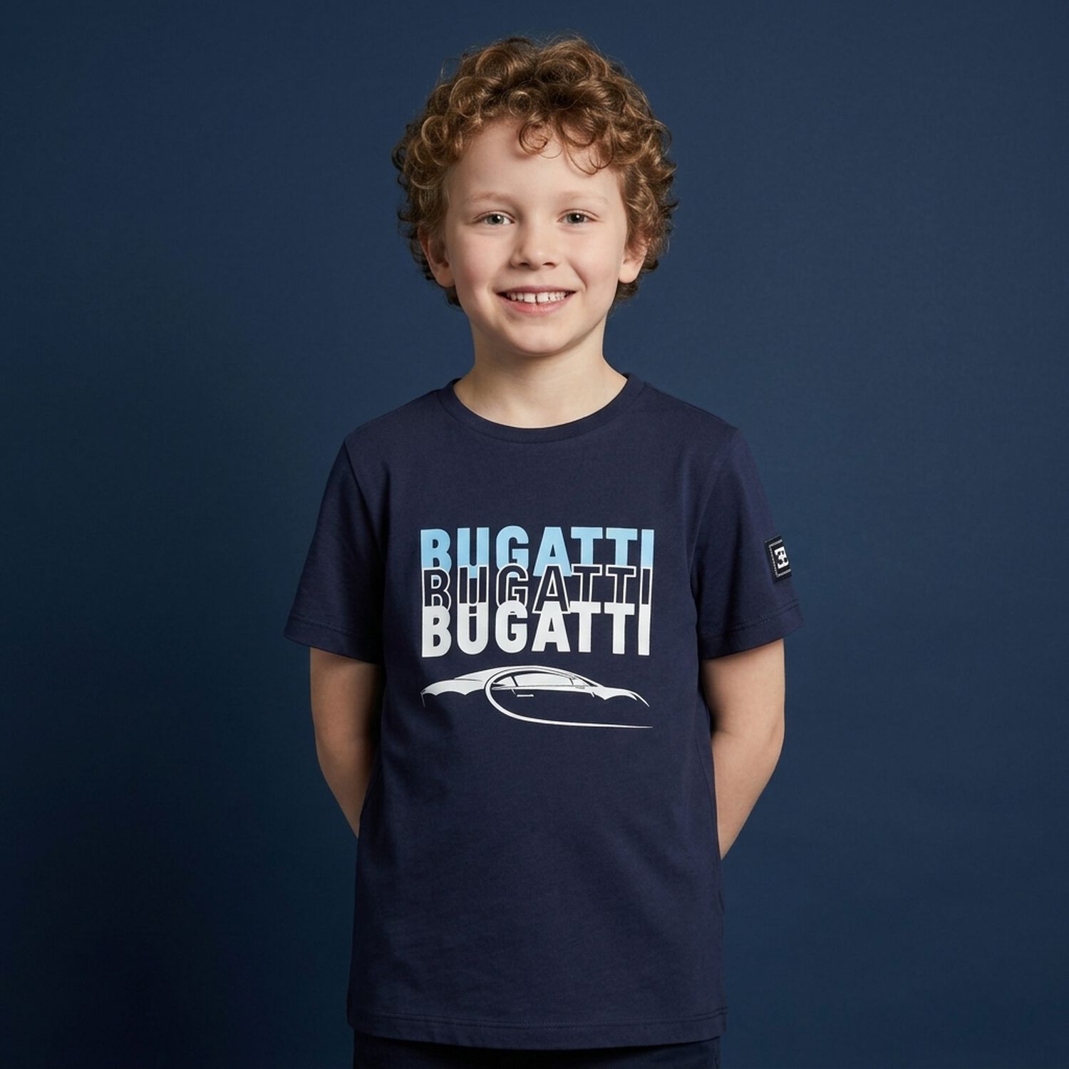 Boys Navy Blue Logo T-Shirt, 1, hi-res