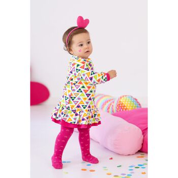 Girls Ivory Heart Dress Set