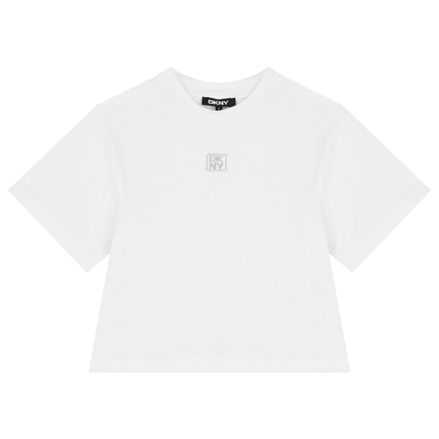 Girls White Logo T-Shirt, 1, hi-res