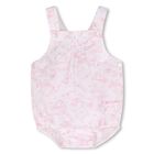 Baby Girls White & Pink Toile de Jouy Romper Set, 1, hi-res