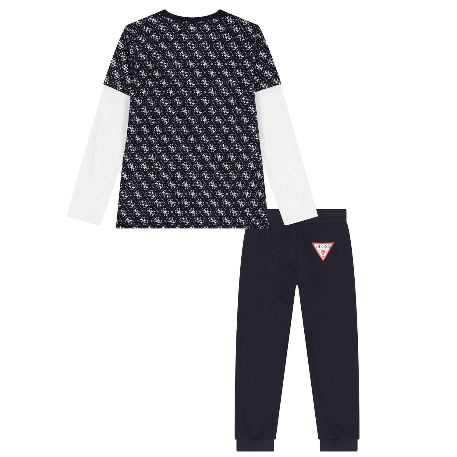 Boys Navy Blue Logo Tracksuit, 3, hi-res image number null