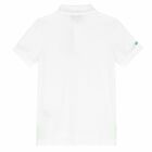 Boys White Logo Polo Shirt, 5, hi-res