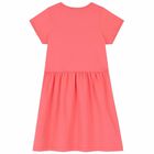 فستان بالشعار باللون الزهرى, 2, hi-res