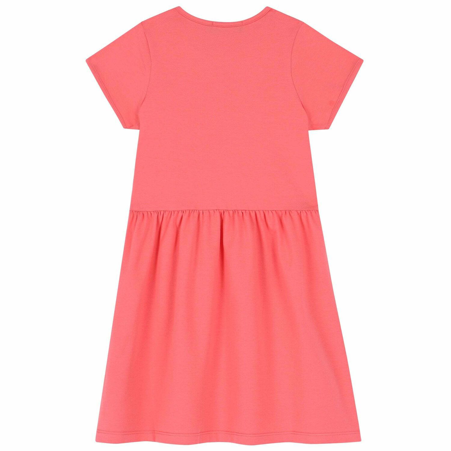 فستان بالشعار باللون الزهرى, 2, hi-res