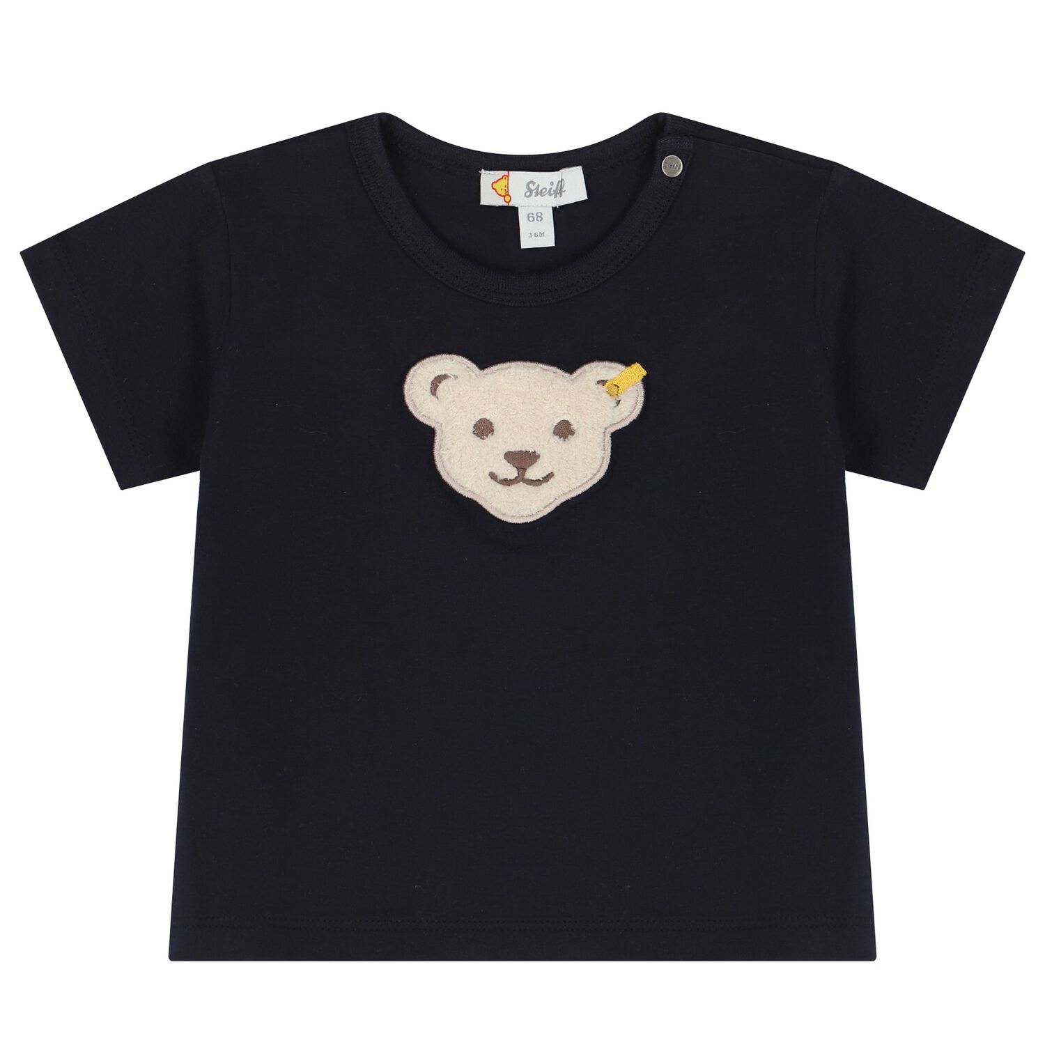 Baby Boys Navy Blue Teddy T-Shirt, 2, hi-res image number null