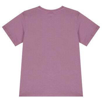 Girls Purple Shooting Stars T-Shirt