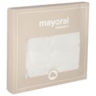 White Cotton Knit Baby Blanket, 2, hi-res