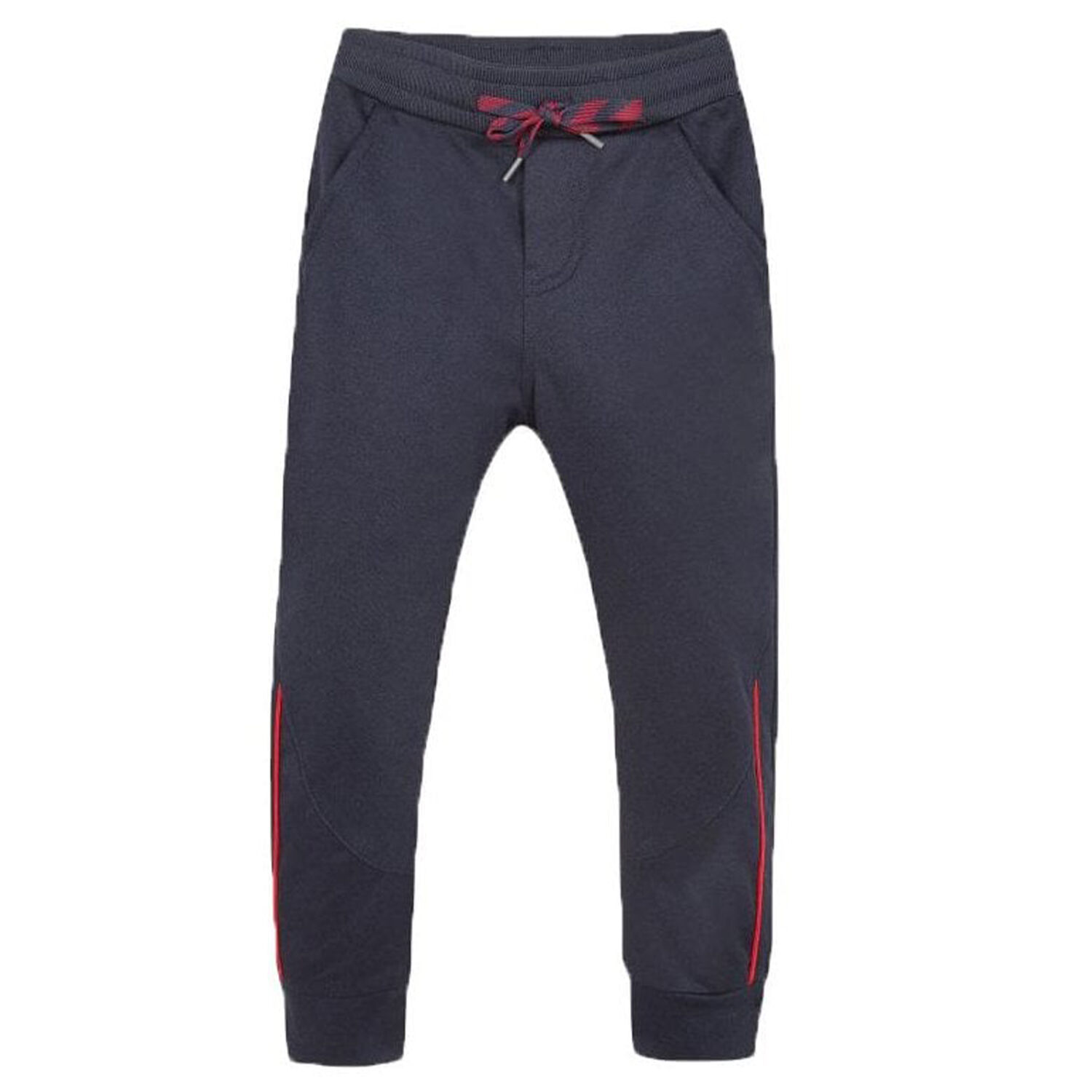 Boys Navy Jersey Trousers, 1, hi-res image number null