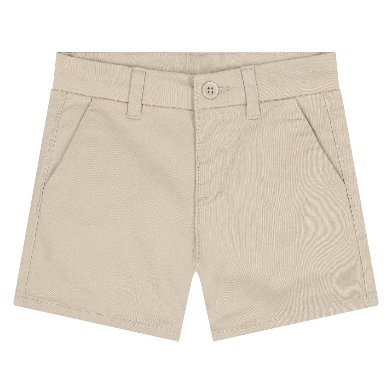 Younger Boys Beige Shorts, 1, hi-res