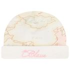 طقم ملابس أطفال بناتي بطبعة خريطة جغرافية باللون العاجي والوردي والبيج, 1, hi-res