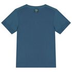 طقم شورت أزرق وبرتقالي للأولاد, 1, hi-res