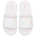 سلايدر بنات بالشعار باللون  الأبيض, 1, hi-res